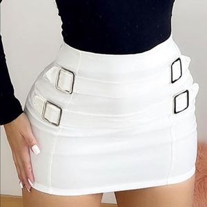 Mini skirt white